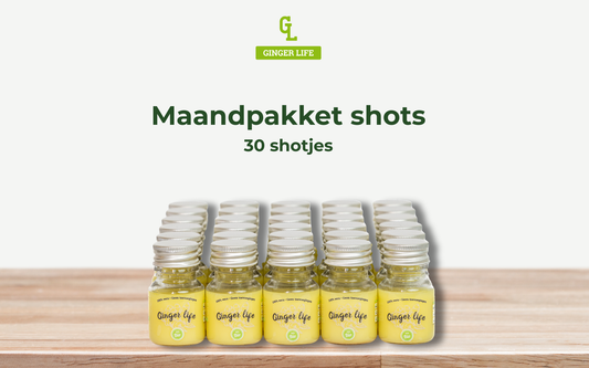 Ginger Life Maandpakket shots